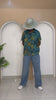 Mkpume Short-Sleeve Button-Up Shirt – African Ankara Silk Elegance