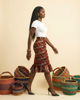 Uwa Silk Blend Palazzo Trousers - Elegant & Flowy - side view