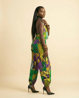 Enyi Silk-Touch Jumpsuit: Luxuriously Replicated Elegance - side view