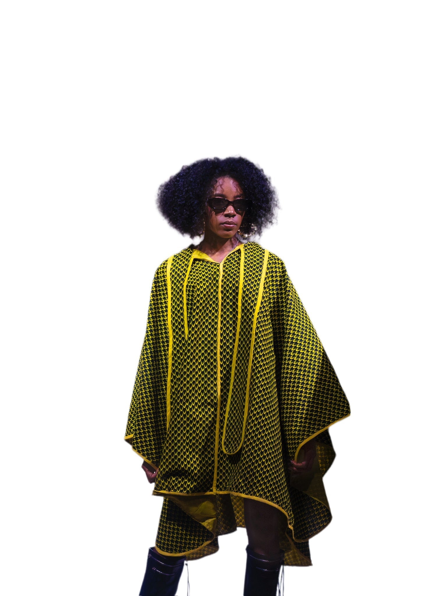Oso Ankara Cape: Luxurious African Print Shawl