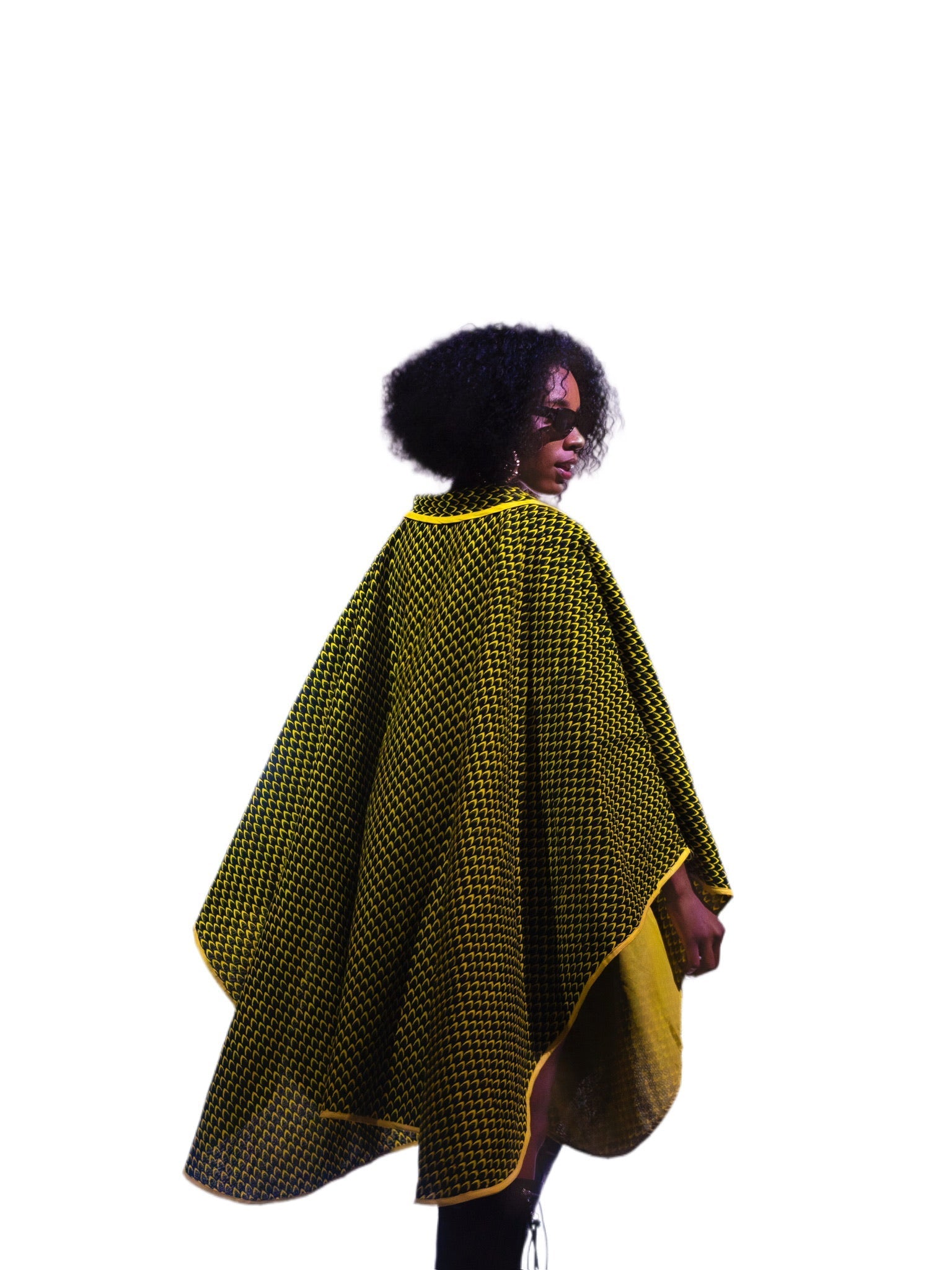 Oso Ankara Cape: Luxurious African Print Shawl