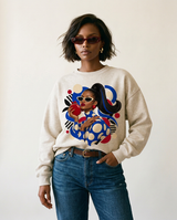 Retro Pop Art Portrait Sweatshirt