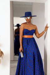 Adiba  Strapless Sweetheart Neckline Dress