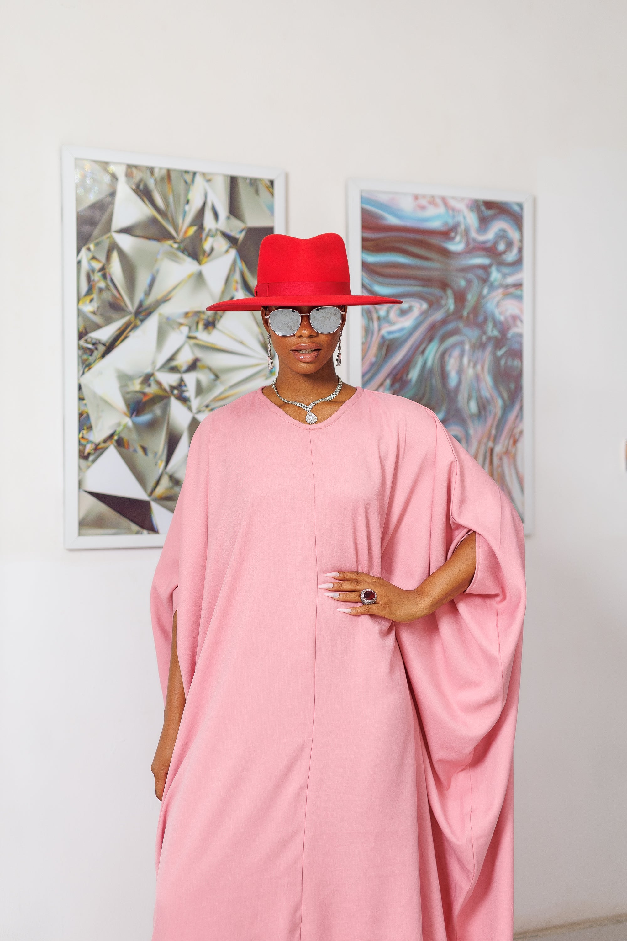 Ebenato Elegant Duchess Kaftan Maxi Dress – Handcrafted with Royalty in Mind