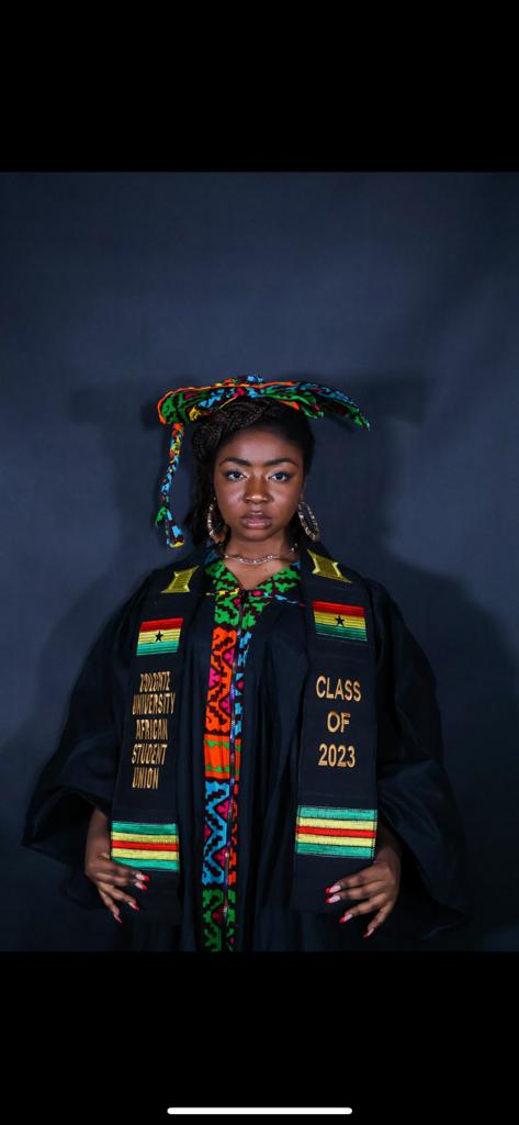 green emerald velvet dress Eke Graduation Gown With Cap