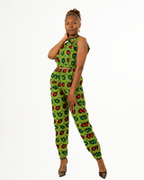 Sunshine jogger and top set - Customisable Ankara Dancing Outfit